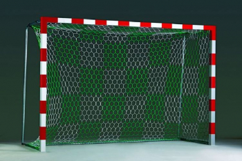 Handball-Tornetz zweifarbig (mit Schachbrettmusterung)