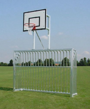 Bolzplatztor, 3 x 2 m, mit Basketballaufsatz
