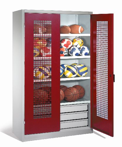 Geräteschrank Typ 5L, 120 cm breit, mit Lochblechtüren-71053 günstig kaufen