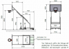 Basketballanlage Mobil, Ausladung 1,60 m