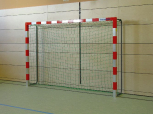 Handballtor Tortiefe 50 cm (freistehend), rot