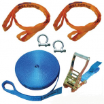 Slackline Slackstar-Set 6-teilig (15 m), 50 mm