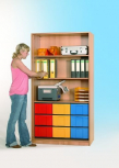 InBox Hochschrank (9 Schübe), farbige Schübe