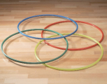 Gymnastikreifen Ø 60 cm, aus Kunststoff, gelb